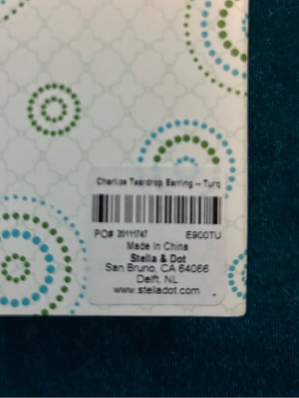 Stella & Dot Charlize Teardrop earrings with original box - Picture 5 of 7